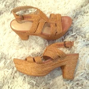 Stuart weitzman woven high heel sandals